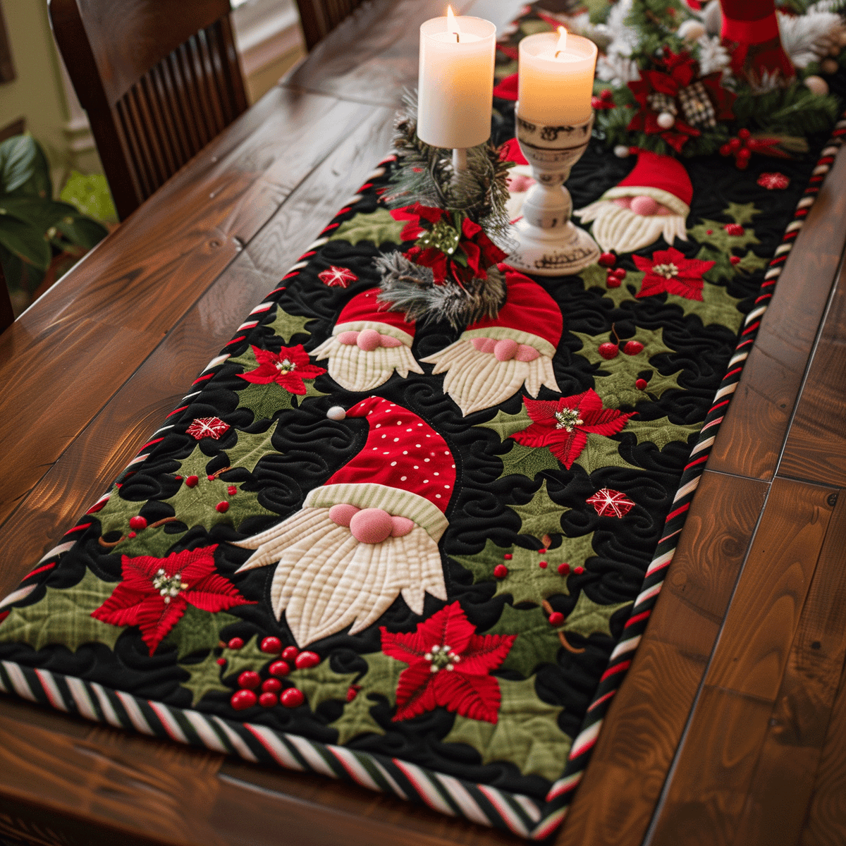 Christmas Quilted Table Runner VTQ-Myprintsy