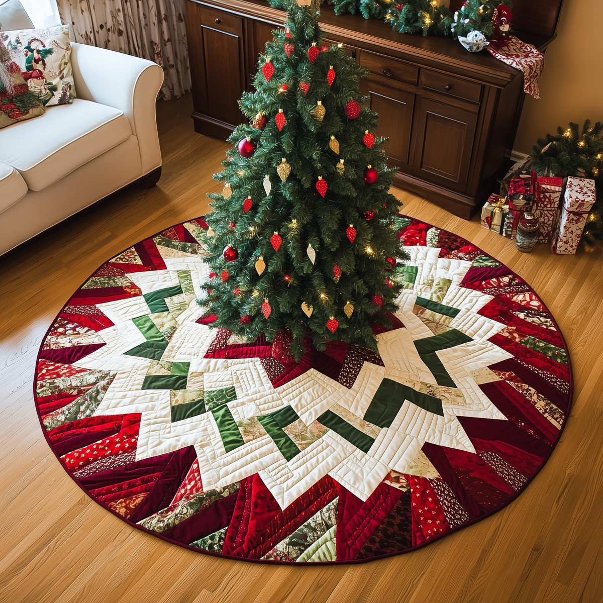Christmas Quilted Tree Skirt VTQ-Myprintsy