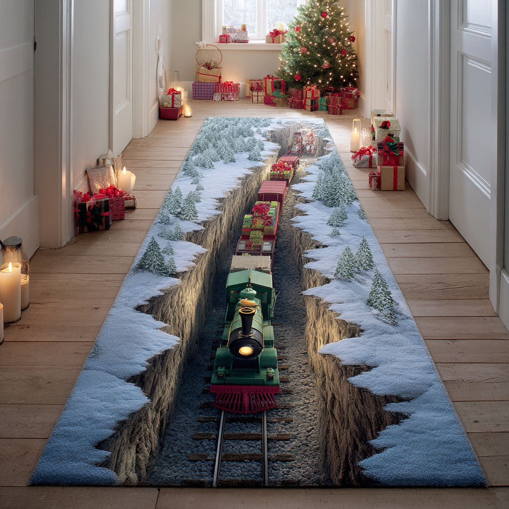 Christmas Rail Trail Runner Carpet VTQ-Myprintsy