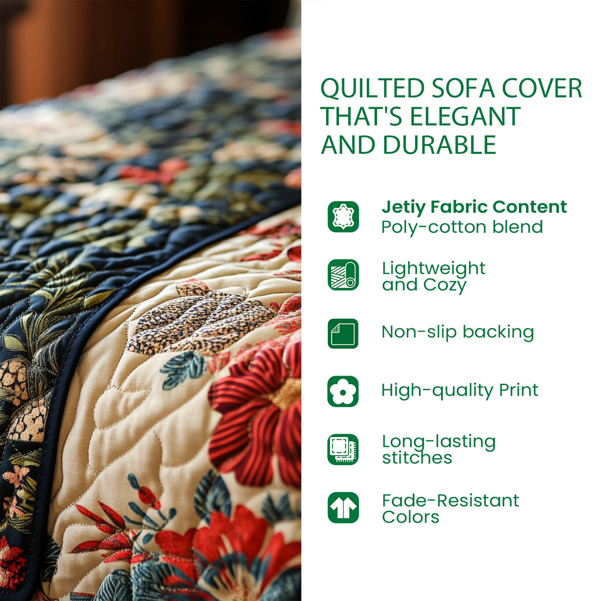 Christmas Reef Turtle Quilted Sofa Cover VTQ-Myprintsy