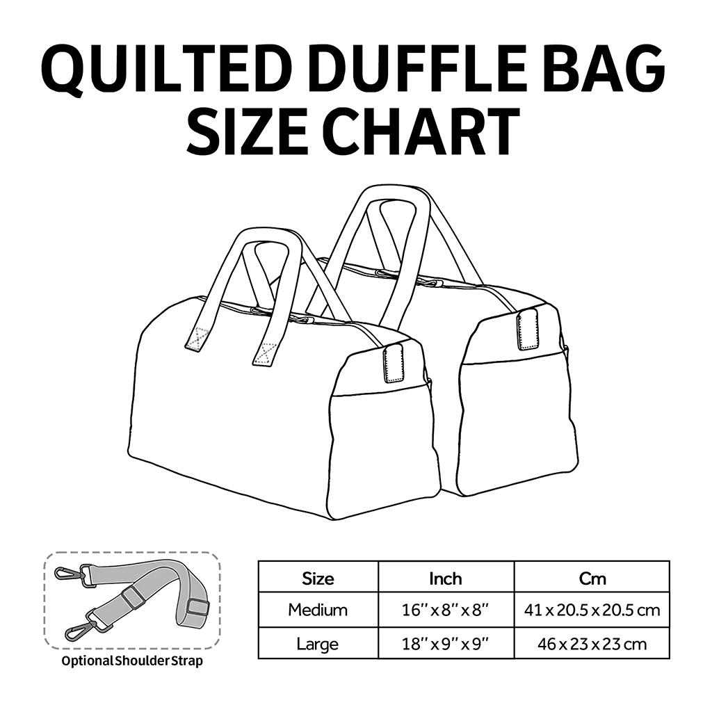 Christmas Road Journey Quilted Duffle Bag VTQ-Myprintsy