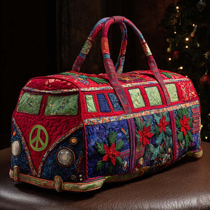 Christmas Road Journey Quilted Duffle Bag VTQ-Myprintsy