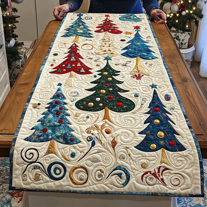 Christmas Starry Night Quilted Table Runner VTQ-Myprintsy