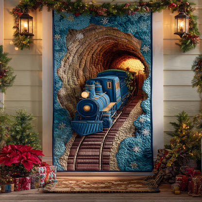 Christmas Train Quilted Door Cover VTQ-Myprintsy