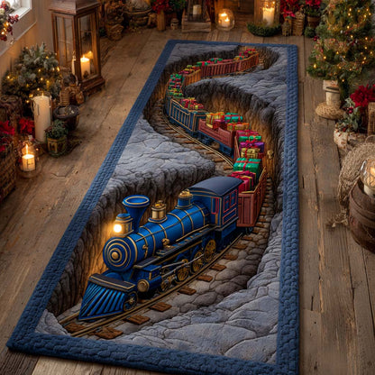 Christmas Train Runner Carpet VTQ-Myprintsy