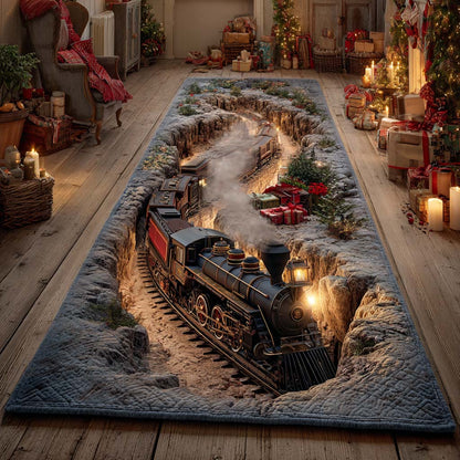 Christmas Train Runner Carpet VTQ-Myprintsy