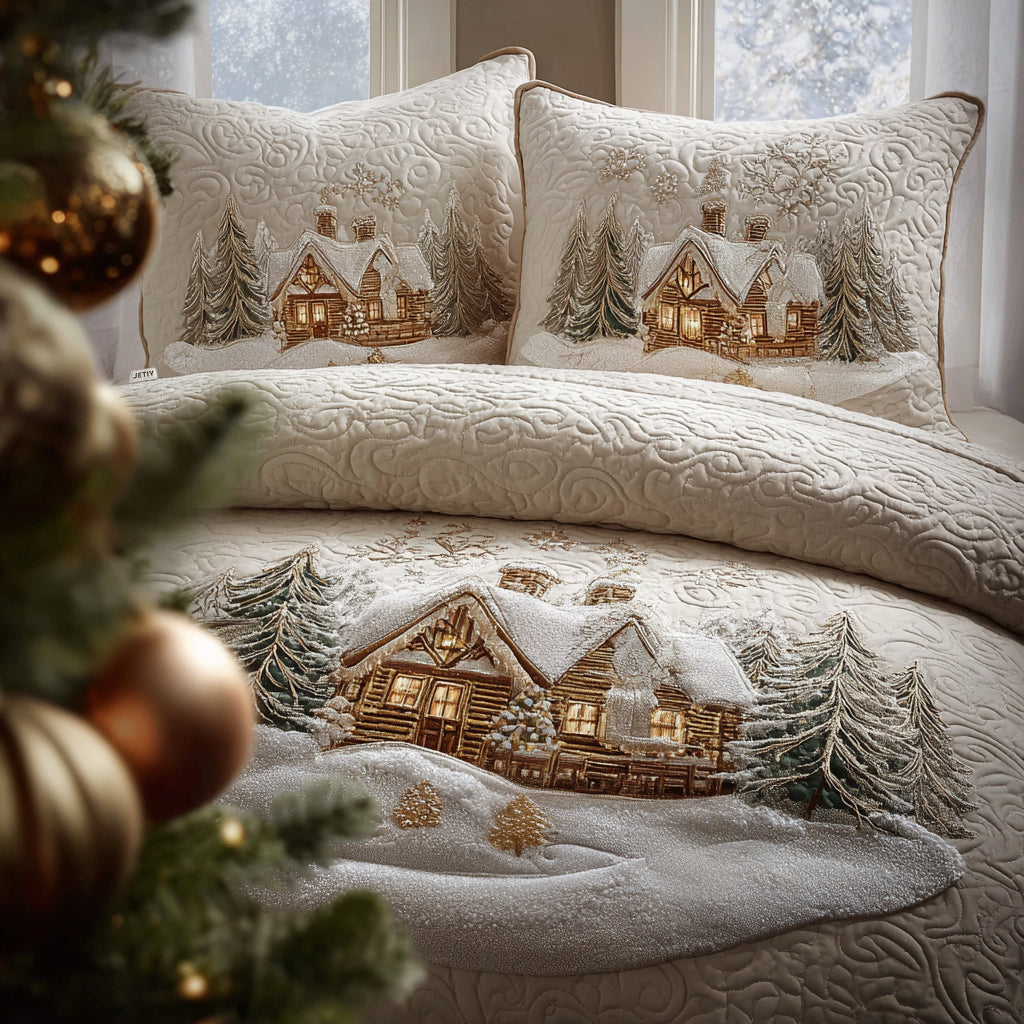 Christmas Tree -Piece Quilted Bedding Set VTQ-Myprintsy