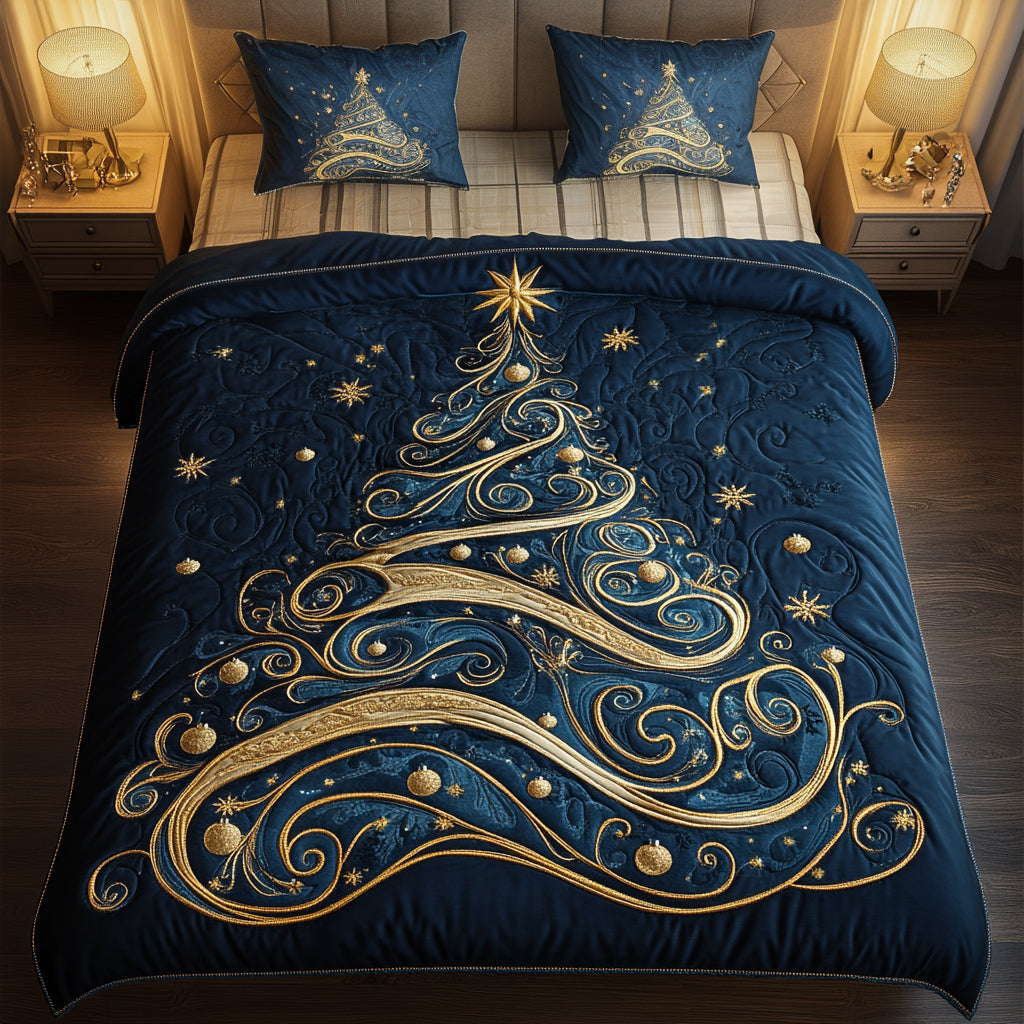 Christmas Tree -Piece Quilted Bedding Set VTQ-Myprintsy
