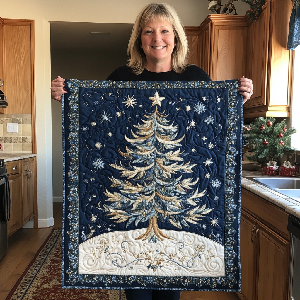 Christmas Tree Quilted Table Runner VTQ-Myprintsy