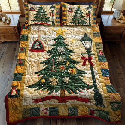 Christmas Trees Delight -Piece Quilted Bedding Set VTQ-Myprintsy