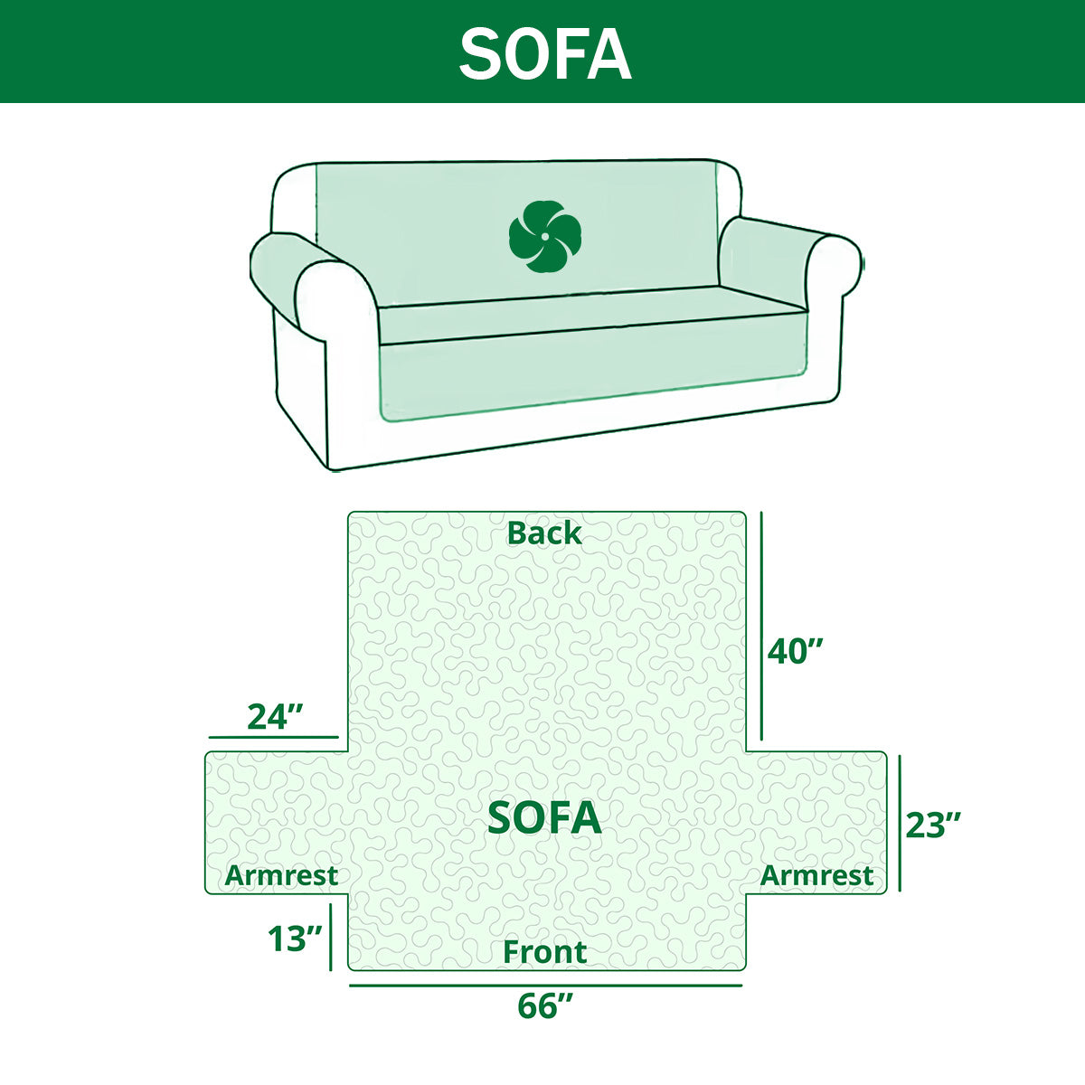 Christmas Twin Hearts Quilted Sofa Cover VTQ-Myprintsy