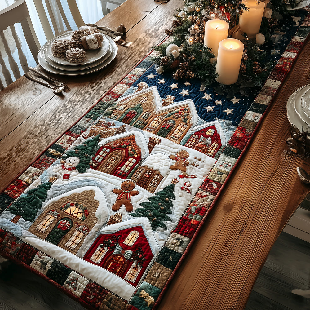Christmas Village Quilted Table Runner VTQ-Myprintsy