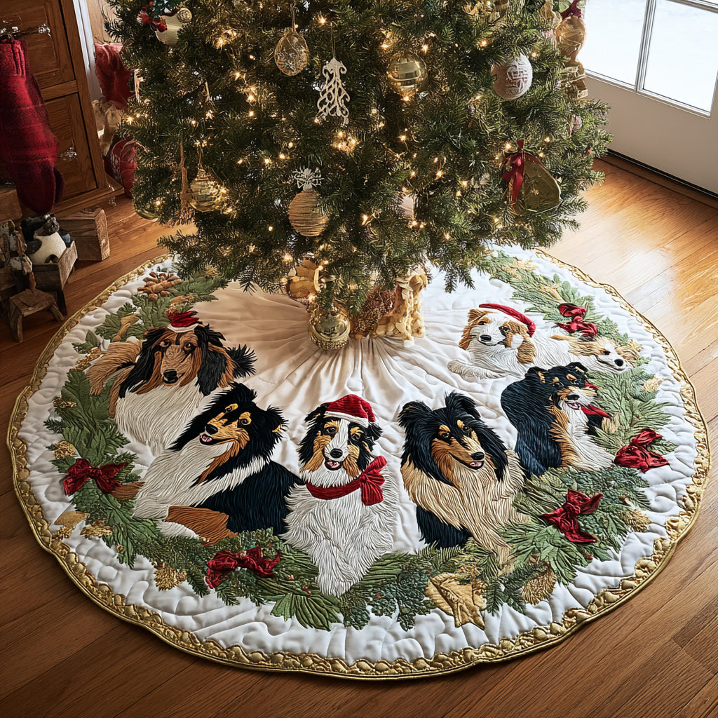 Christmas Watcher Christmas Quilted Tree Skirt-Myprintsy