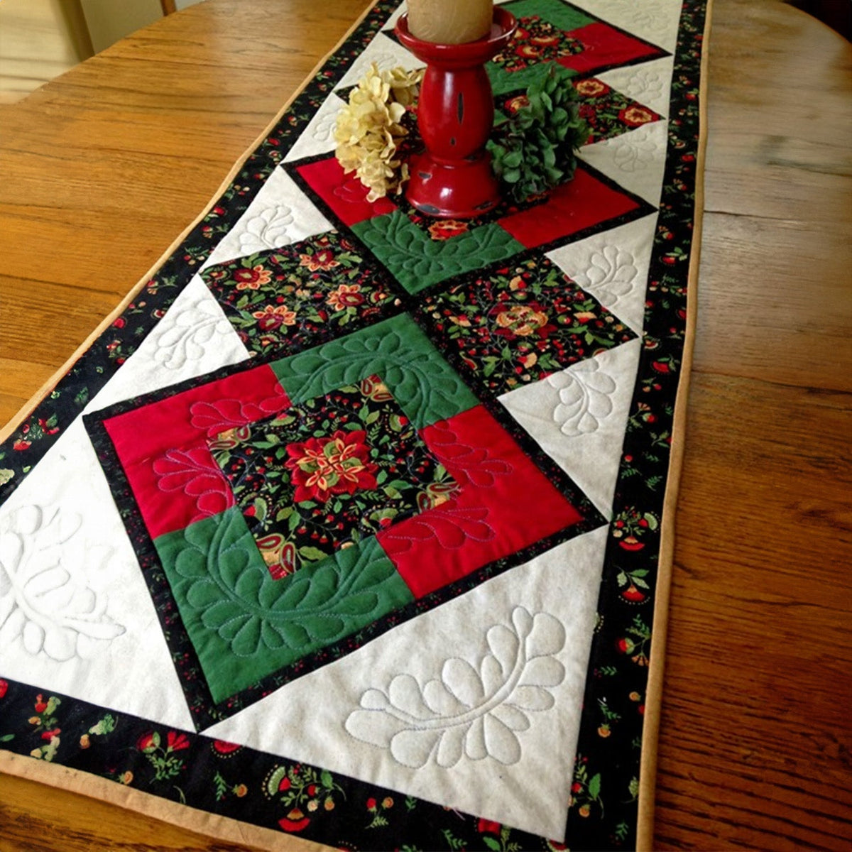 Christmas Wishes Quilted Table Runner VTQ-Myprintsy