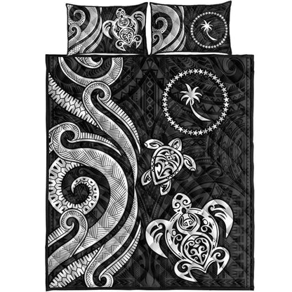 Chuuk Quilt Bed Set - White Tentacle Turtle-Myprintsy