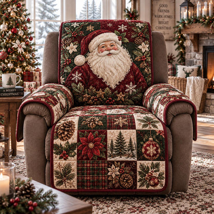 Classic Santa Plaid Quilted Sofa Cover VTQ-Myprintsy