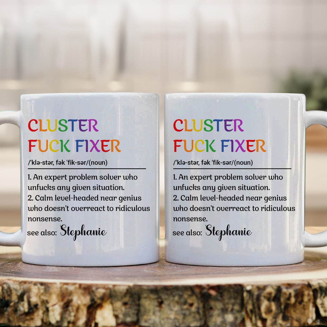 Cluster F*ck Fixer - Personalized Mug-Myprintsy