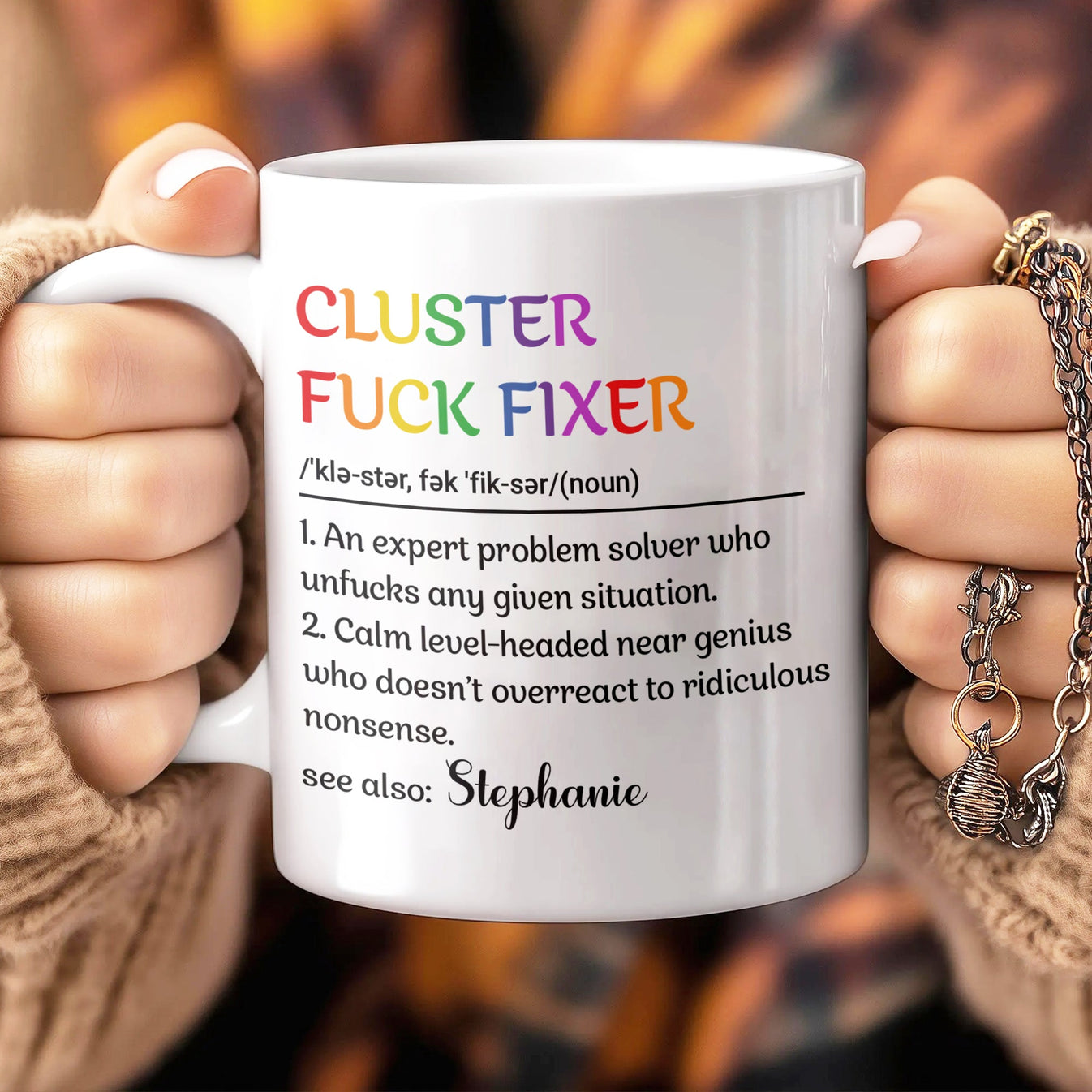 Cluster F*ck Fixer - Personalized Mug-Myprintsy