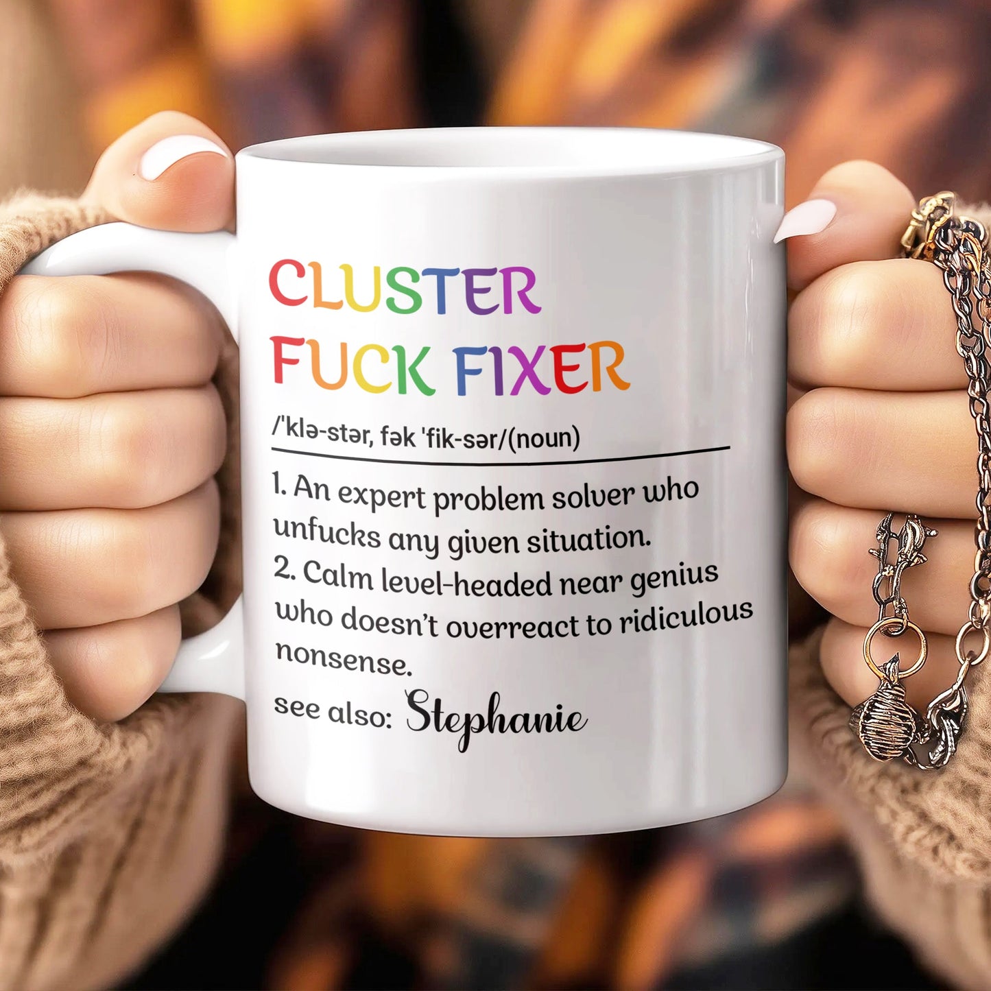 Cluster F*ck Fixer - Personalized Mug-Myprintsy