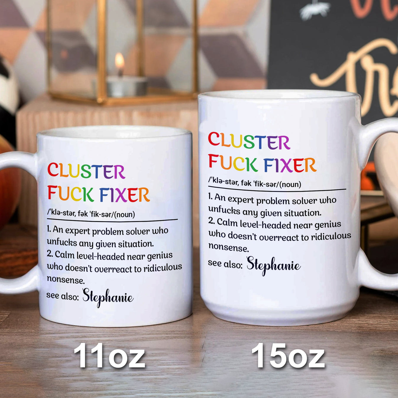 Cluster F*ck Fixer - Personalized Mug-Myprintsy