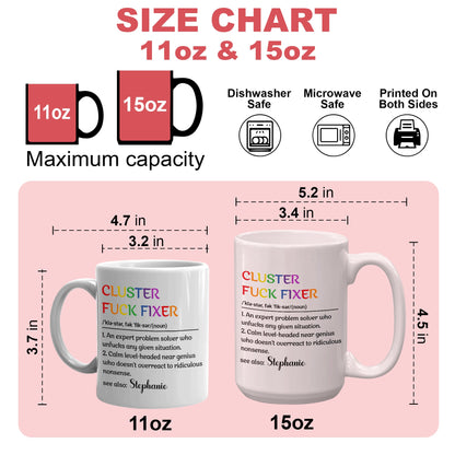 Cluster F*ck Fixer - Personalized Mug-Myprintsy