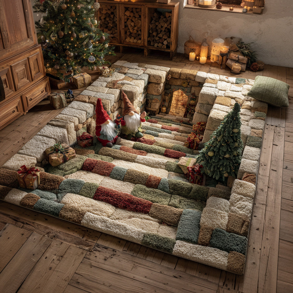Cobblestone Gnome Area Rug VTQ-Myprintsy