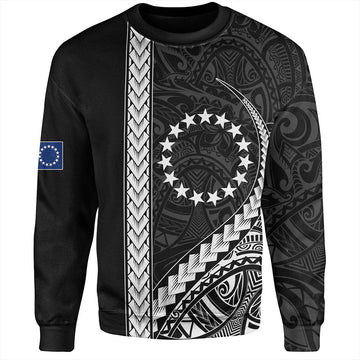 Cook Islands Sweatshirt Tribal Polynesian Coat Of Arms-Myprintsy