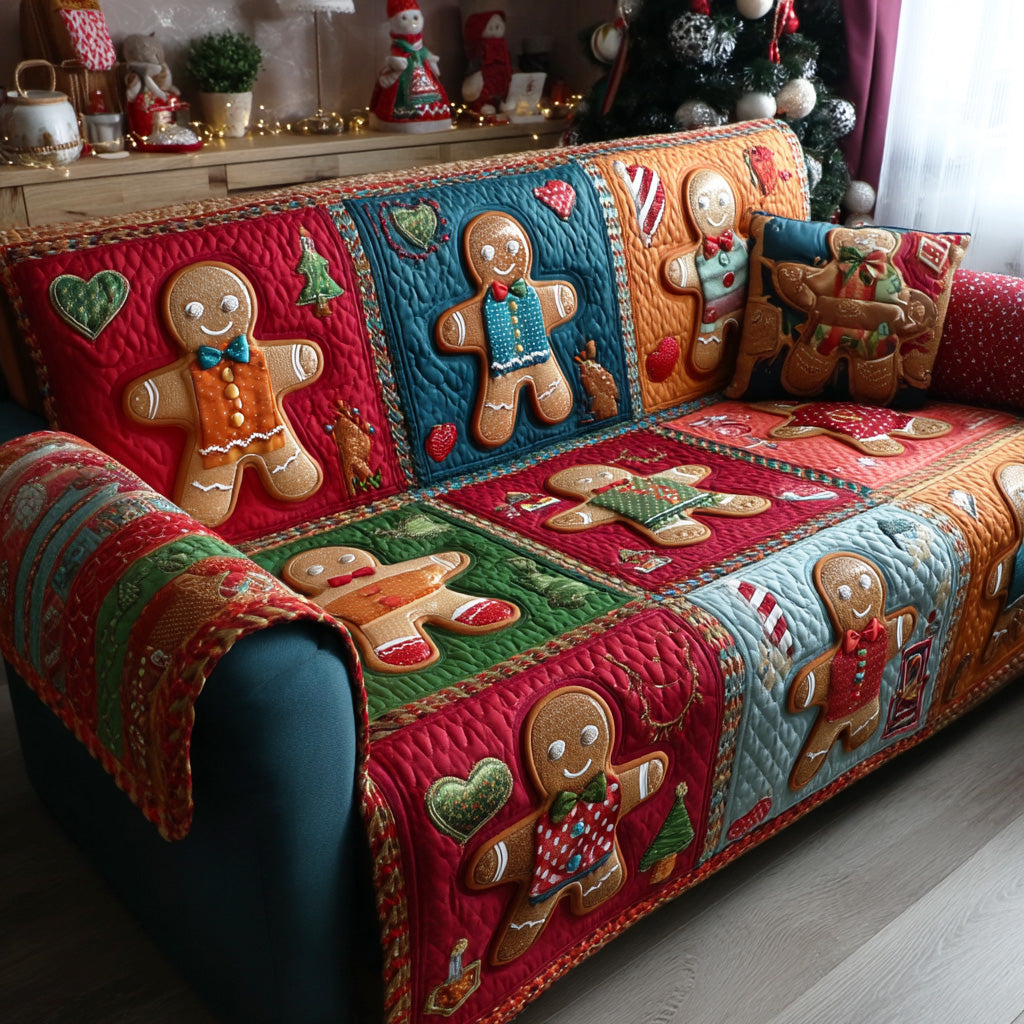 Cookie Friends Quilted Sofa Cover VTQ-Myprintsy