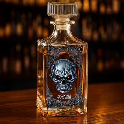 Cool Skull - Personalized Whiskey glass-Myprintsy