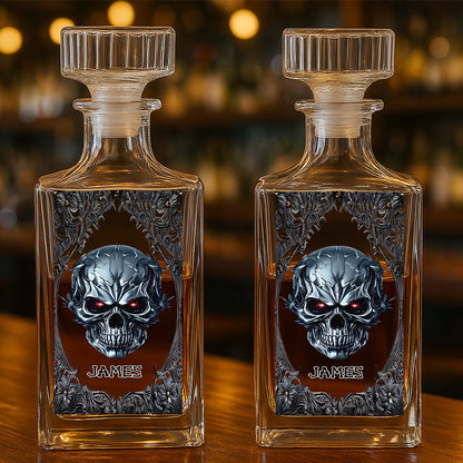 Cool Skull - Personalized Whiskey glass-Myprintsy