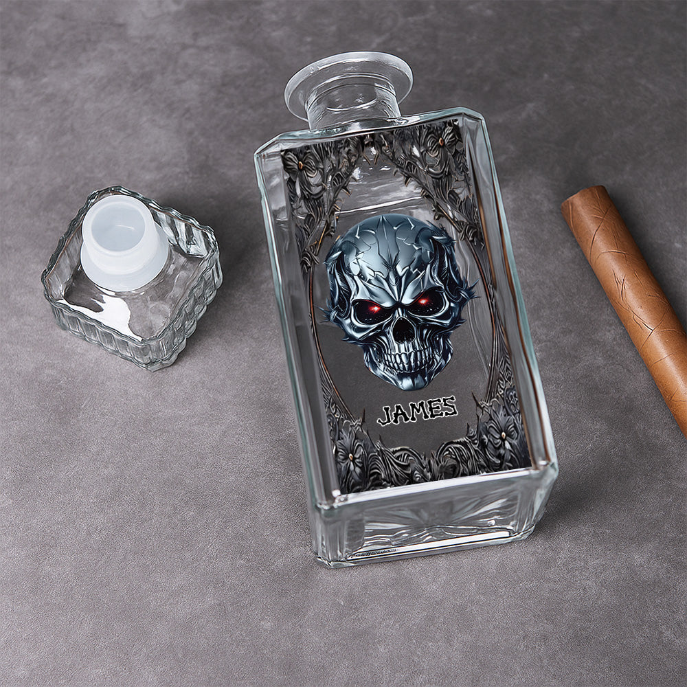 Cool Skull - Personalized Whiskey glass-Myprintsy