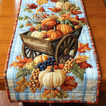Cornucopia Wagon Ride Quilted Table Runner VTQ-Myprintsy