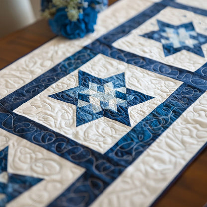 Cosmic Starry Flow Quilted Table Runner VTQ-Myprintsy