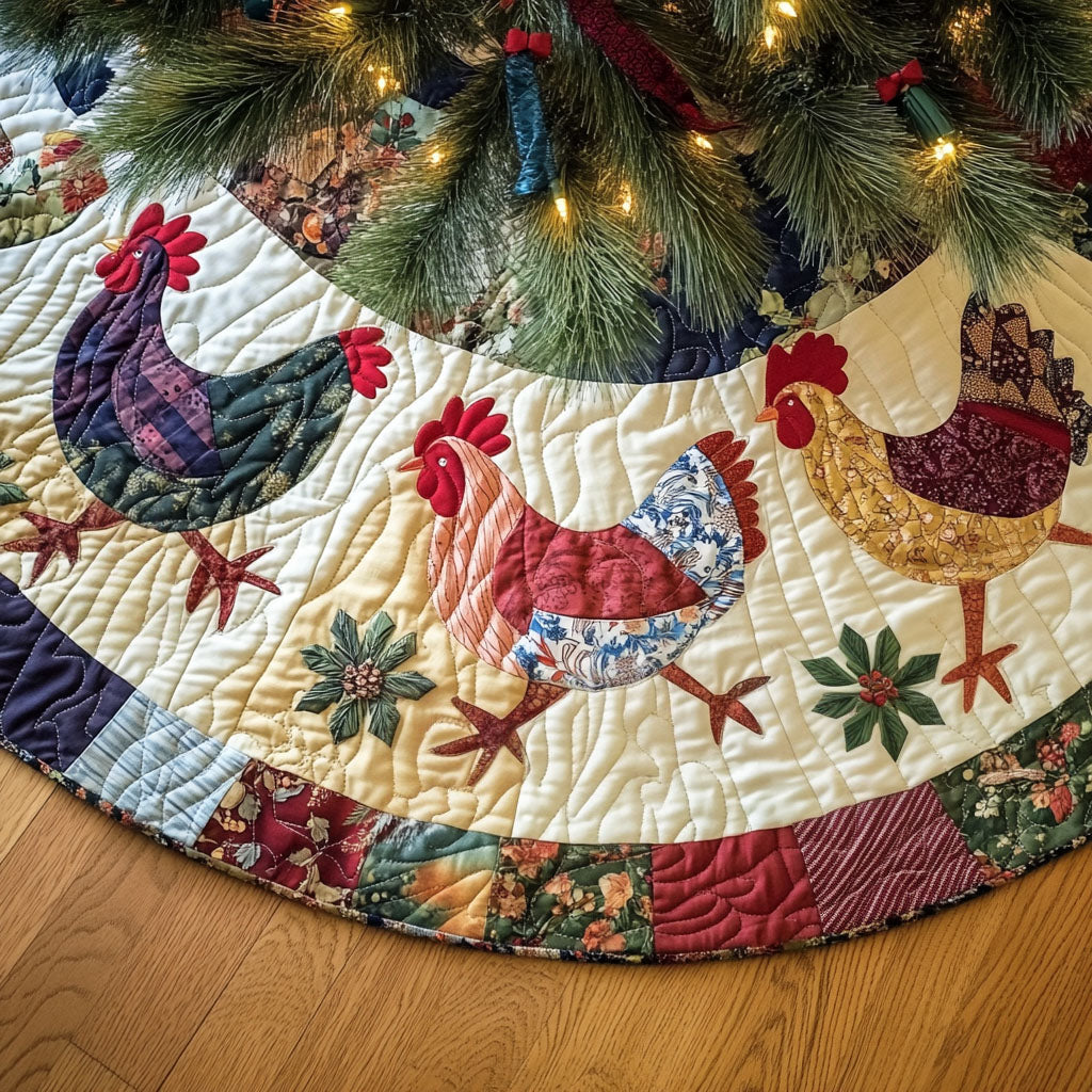 Country Christmas Quilted Christmas Tree Skirt-Myprintsy