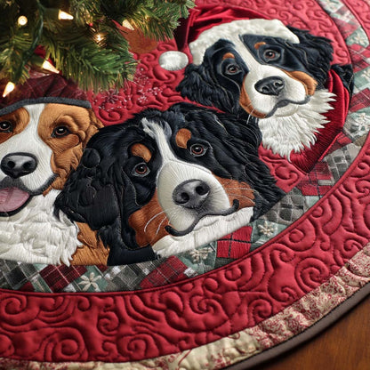 Cozy Berners Quilted Christmas Tree Skirt-Myprintsy