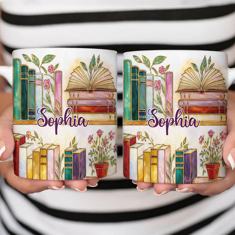 Cozy Bookish Coffee - Personalized Mug-Myprintsy