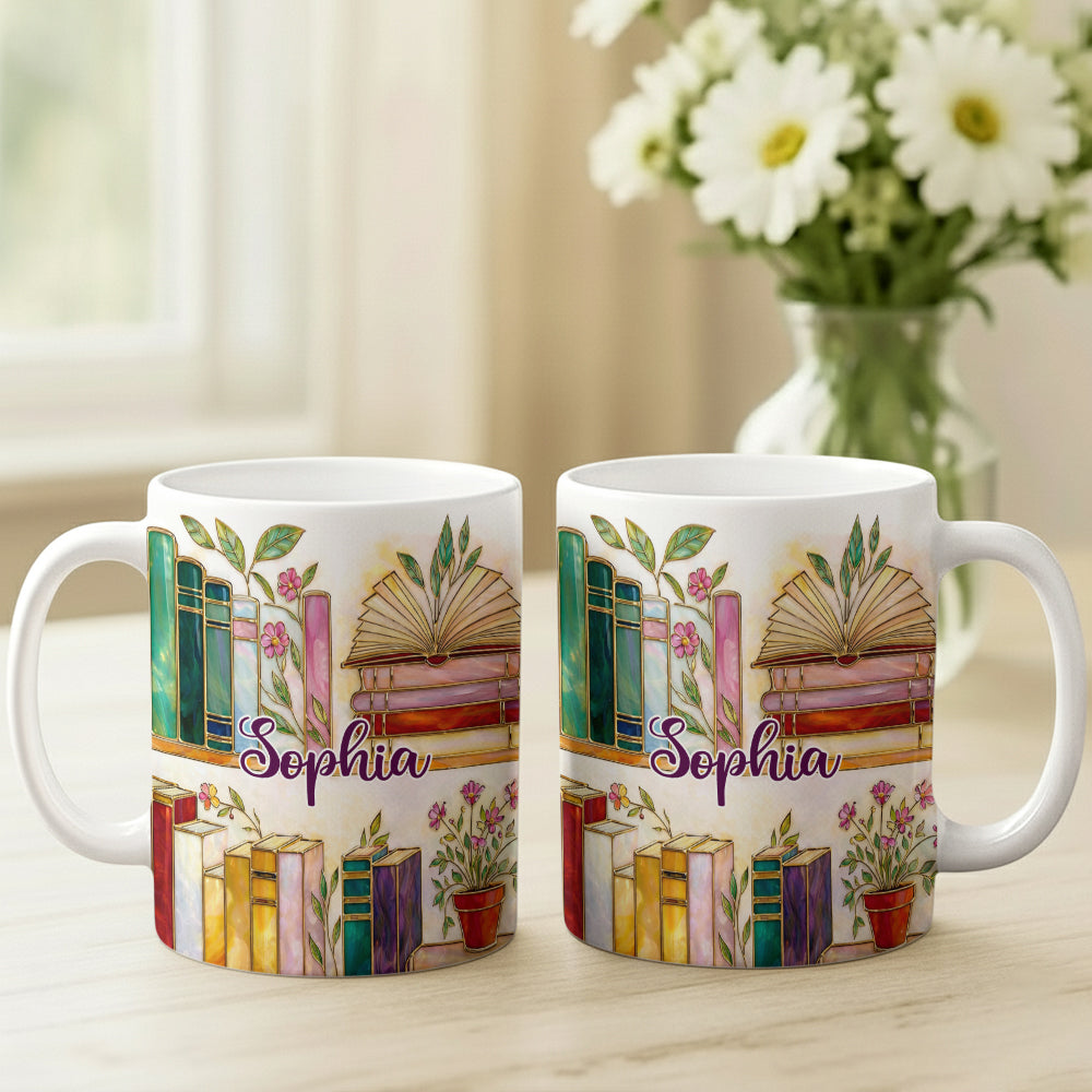 Cozy Bookish Coffee - Personalized Mug-Myprintsy
