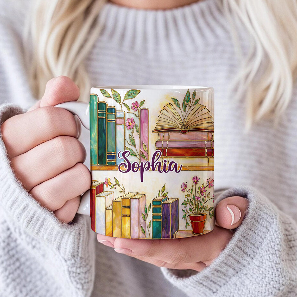 Cozy Bookish Coffee - Personalized Mug-Myprintsy