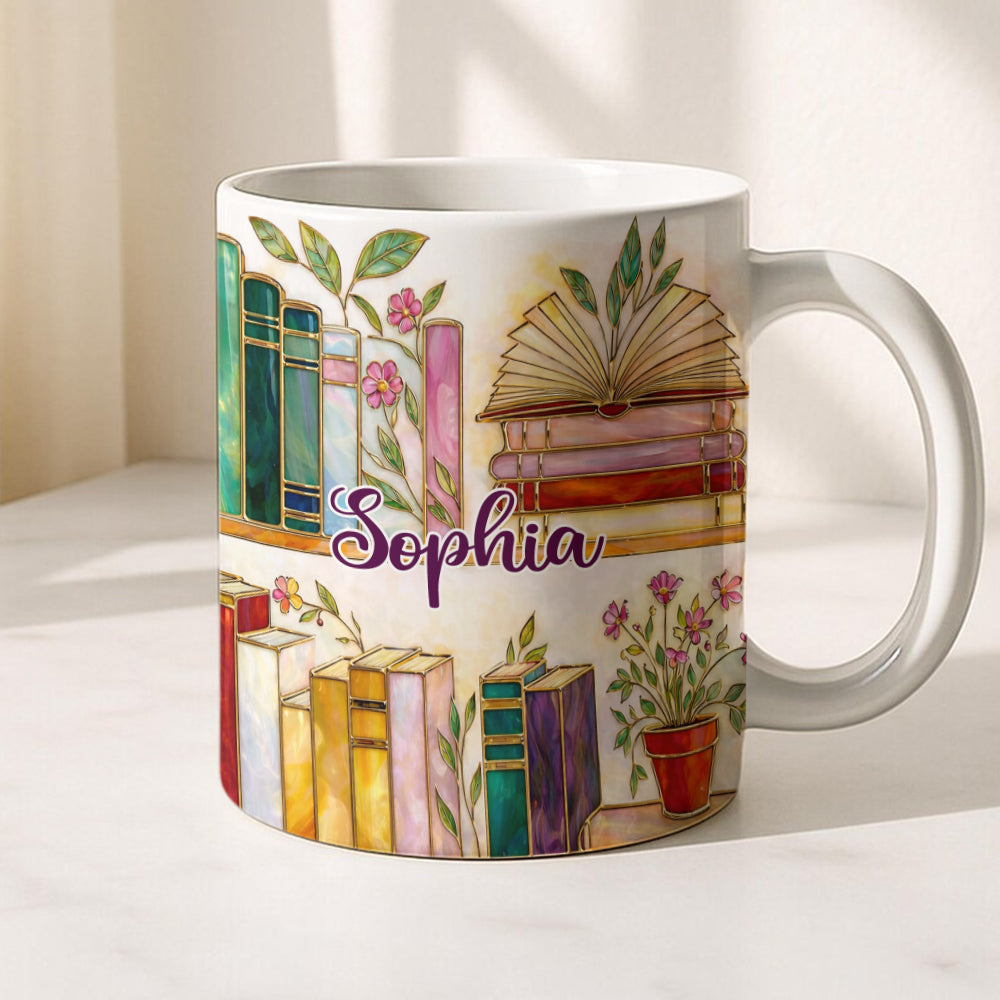 Cozy Bookish Coffee - Personalized Mug-Myprintsy