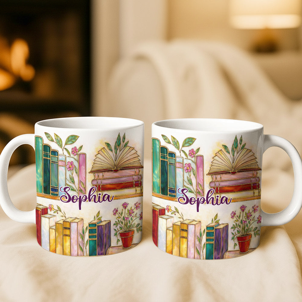 Cozy Bookish Coffee - Personalized Mug-Myprintsy