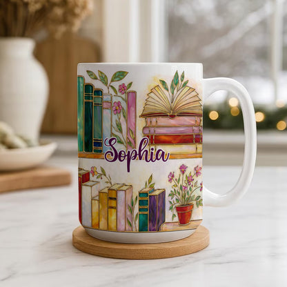 Cozy Bookish Coffee - Personalized Mug-Myprintsy