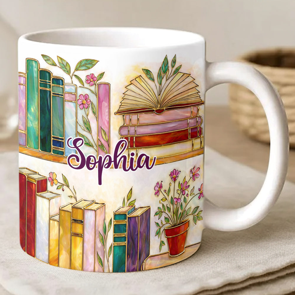Cozy Bookish Coffee - Personalized Mug-Myprintsy