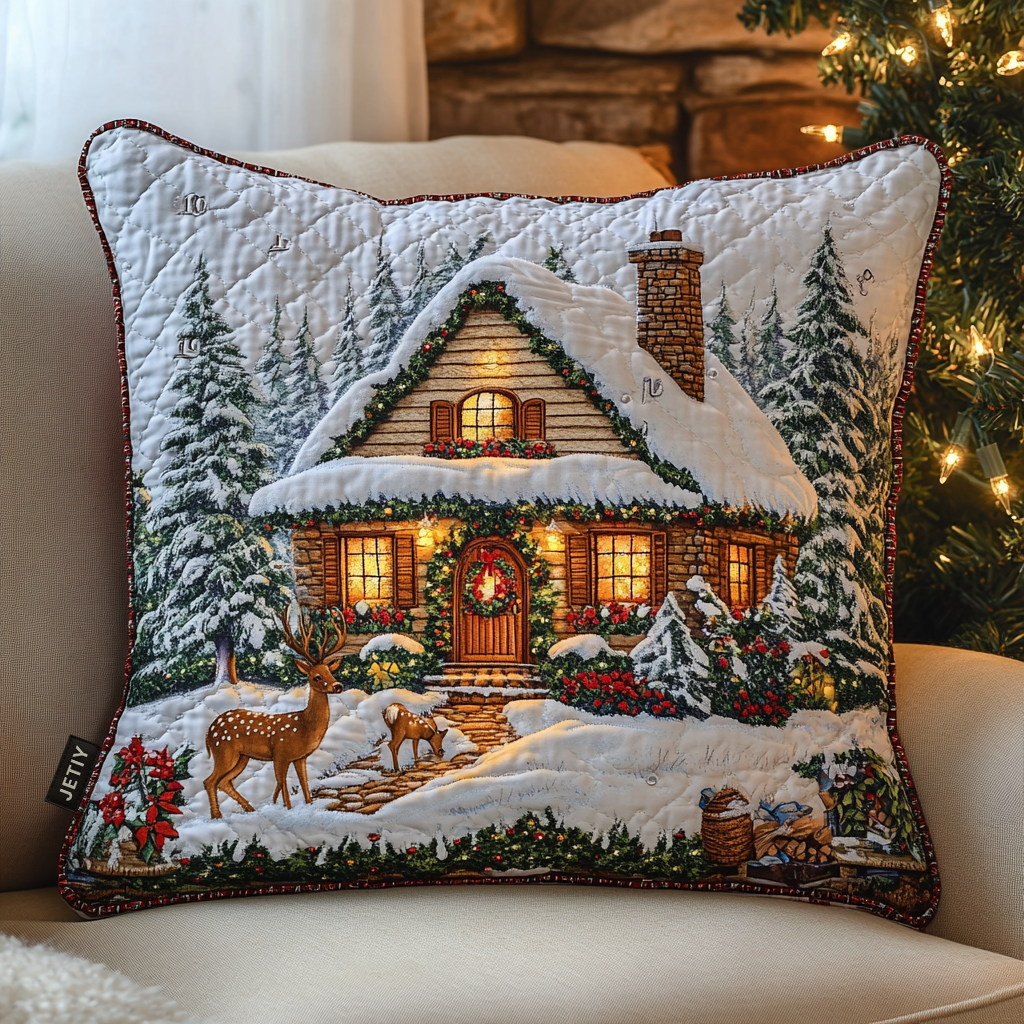 Cozy Cabin Quilted Pillow Case VTQ-Myprintsy