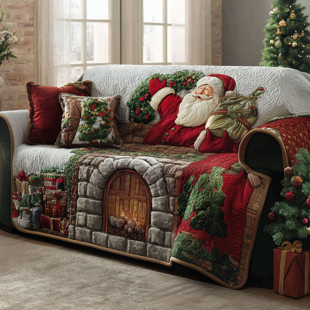 Cozy Chimney Quilted Sofa Cover VTQ-Myprintsy
