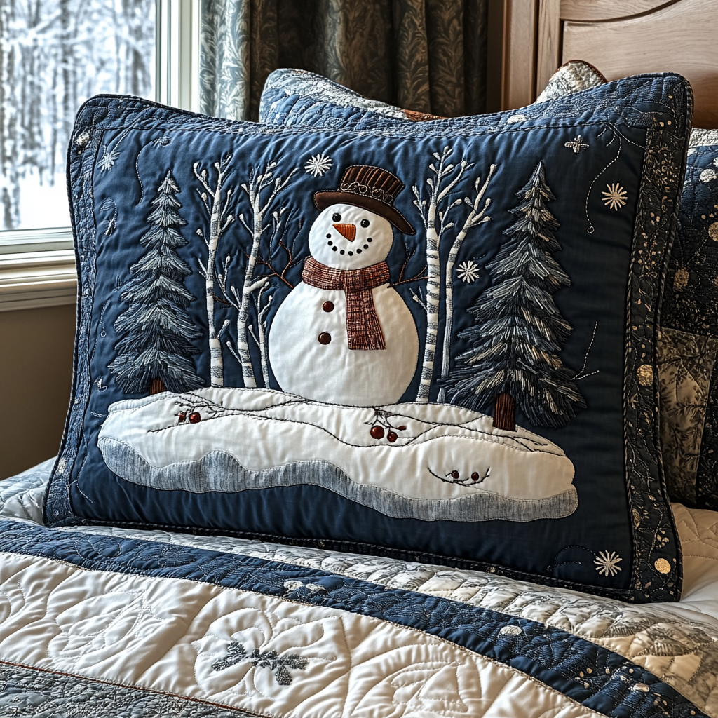 Cozy Christmas Quilted Bedding Pillow Case VTQ-Myprintsy