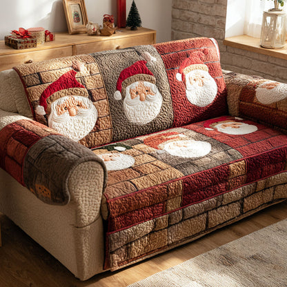 Cozy Claus Quilted Sofa Cover VTQ-Myprintsy