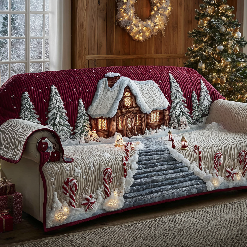 Cozy Cottage Quilted Sofa Cover VTQ-Myprintsy