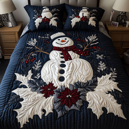 Cozy Frost Charm -Piece Quilted Bedding Set VTQ-Myprintsy
