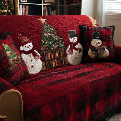 Cozy Frosty Nights Quilted Sofa Cover VTQ-Myprintsy