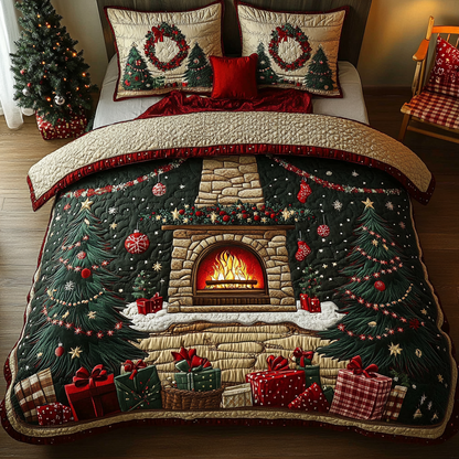 Cozy Hearth -Piece Quilted Bedding Set VTQ-Myprintsy